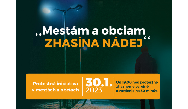 Mestám a obciam zhasína nádej“ – protest 30.1.2023