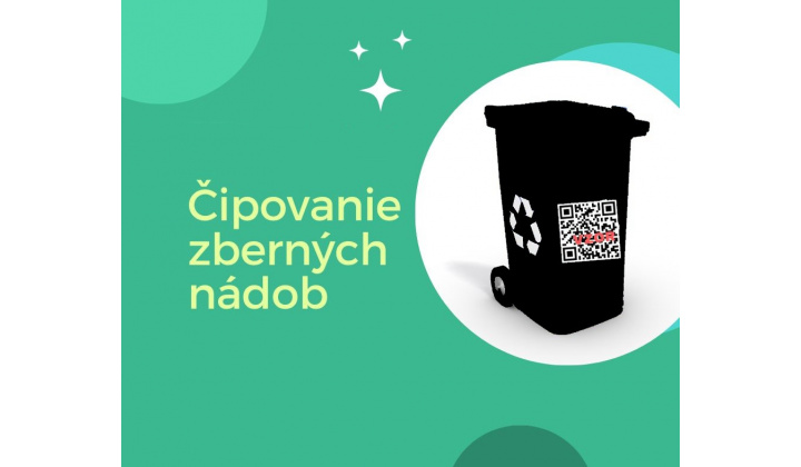 Čipovanie KUKA nádob na zmesový komunálny odpad bude  dňa 7.8.2026