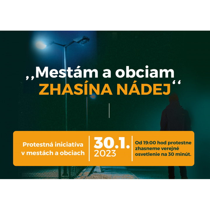 Mestám a obciam zhasína nádej“ – protest 30.1.2023